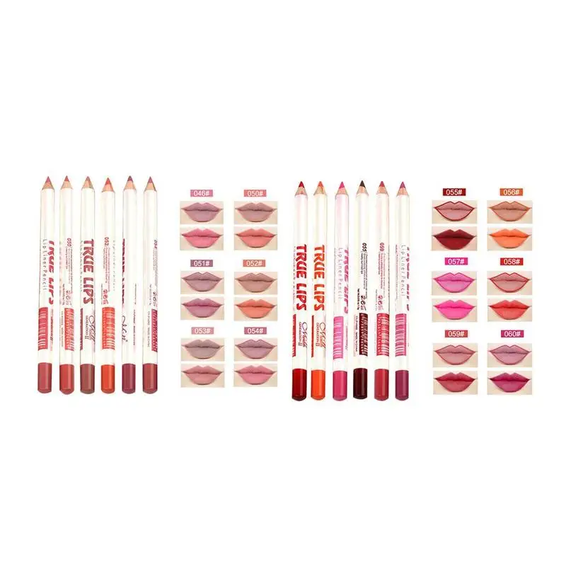 Карандаш Lipliner 6 шт./компл. нюдовые матовые помады ручка водостойкая стойкая