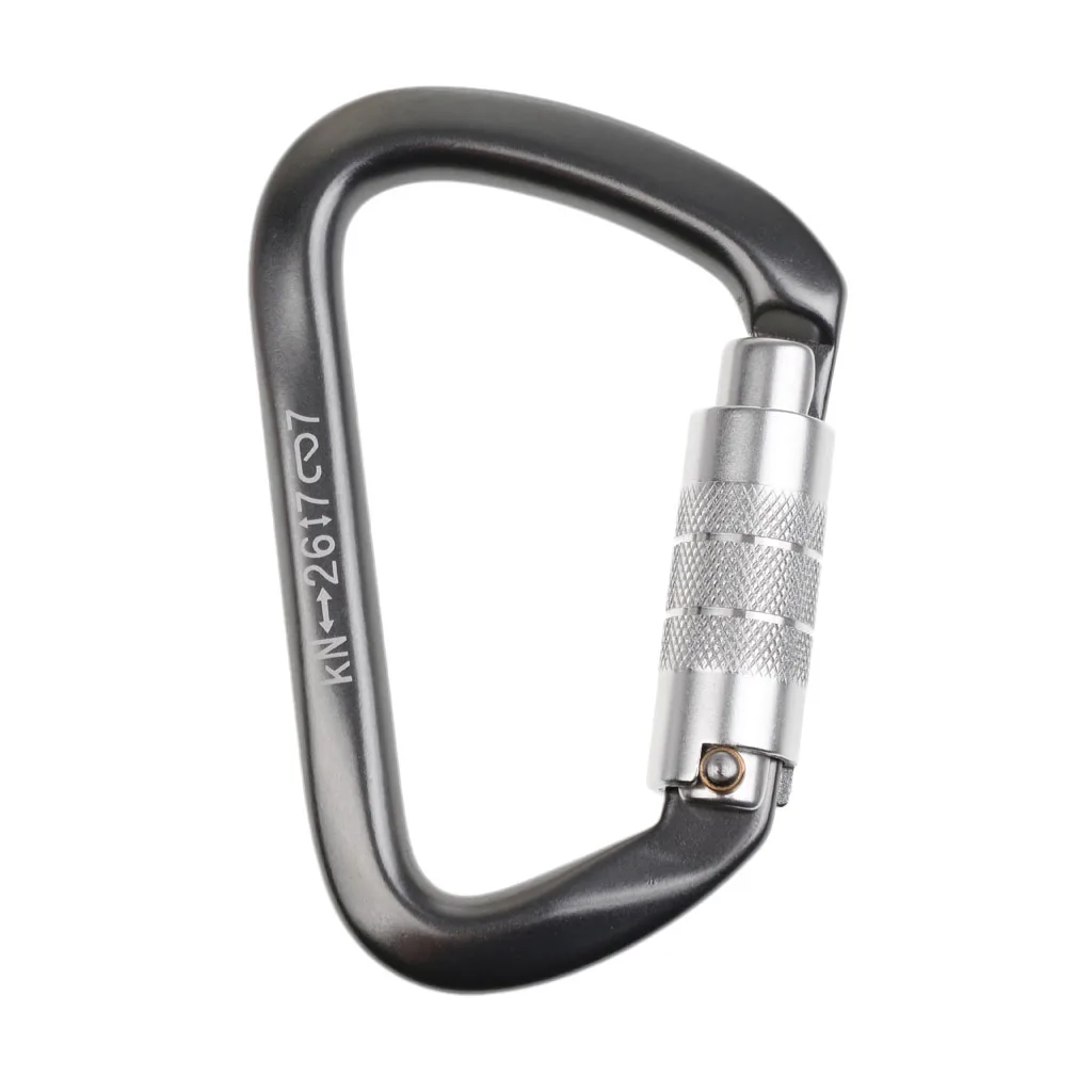 Профессиональный 26KN Крюк карабина Авто самоблокирующиеся обрушения карабин