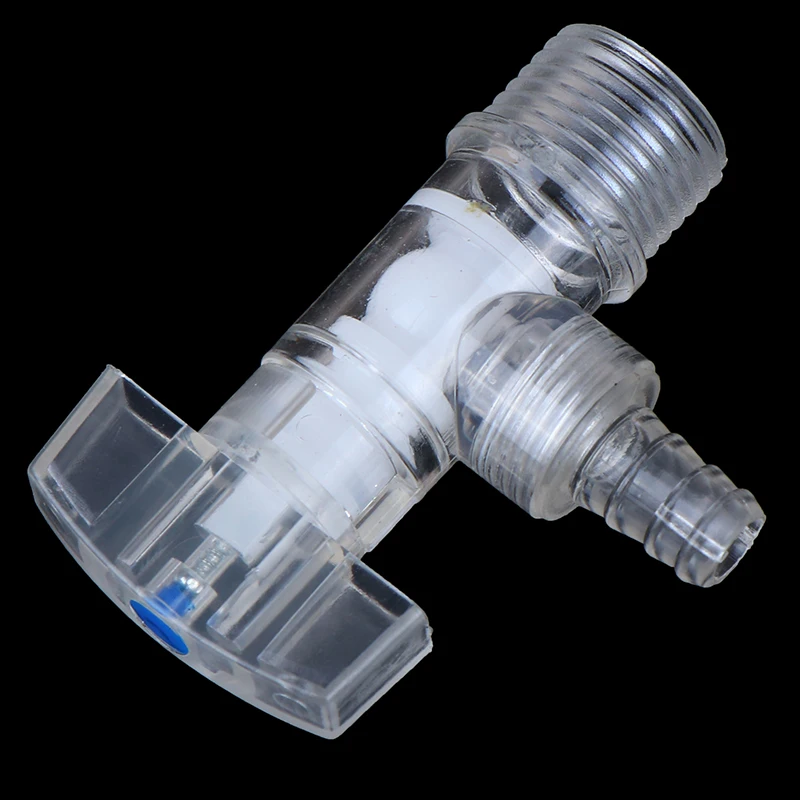 1 шт. новый прозрачный пластиковый кран 4 разделенный треугольный клапан пагода