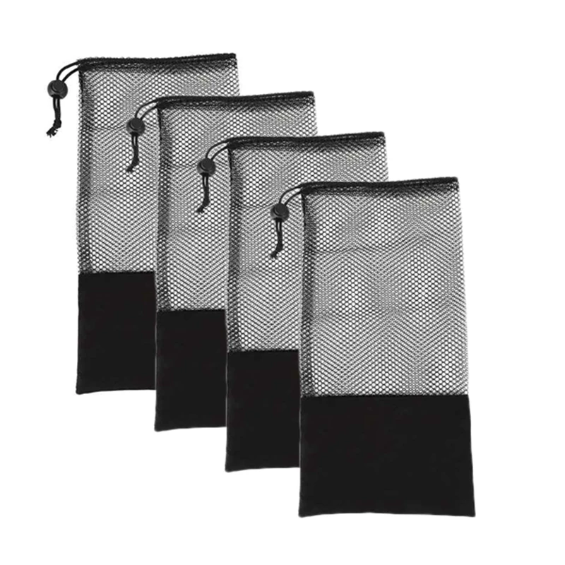 

Сетчатая Сумка для фитнеса, 4 шт., подходит для натяжного ремня, мяча для йоги, черного цвета
