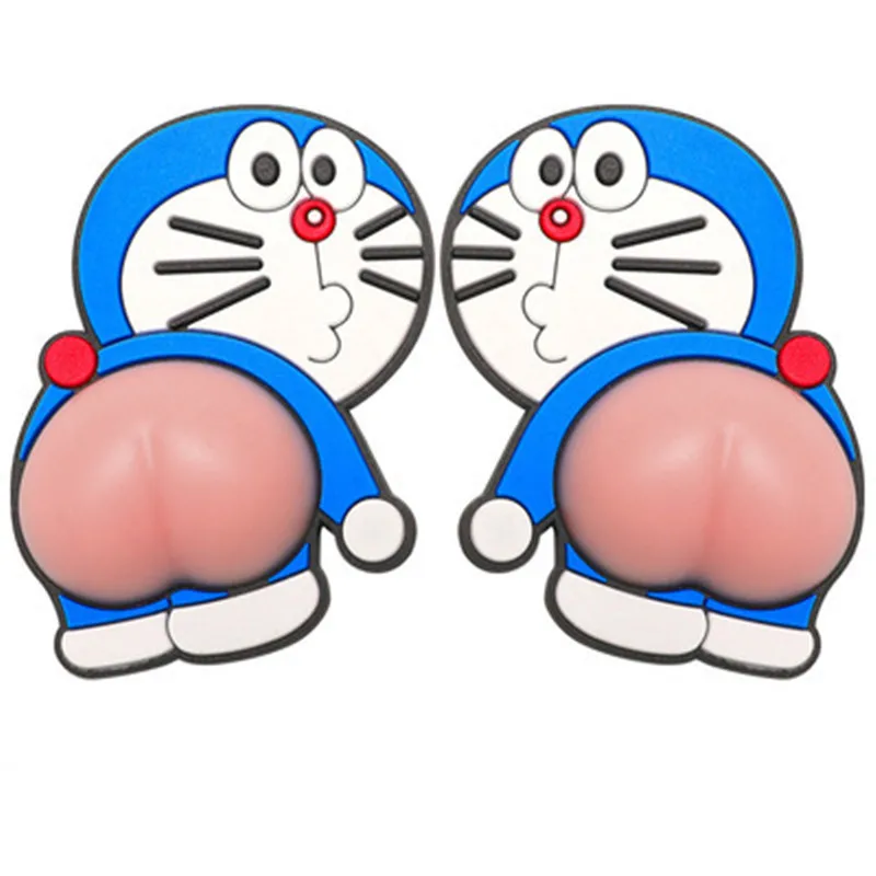 Аниме Crayon Shin Chan Забавный Дораэмон силиконовые ягодицы бампер 3D наклейка милые