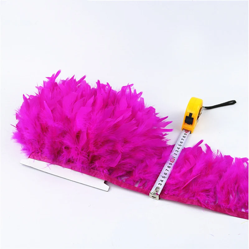 Продажа 2 метра пушистые Красивые турецкие перьевые s ленты бахрома 4 6 дюймов