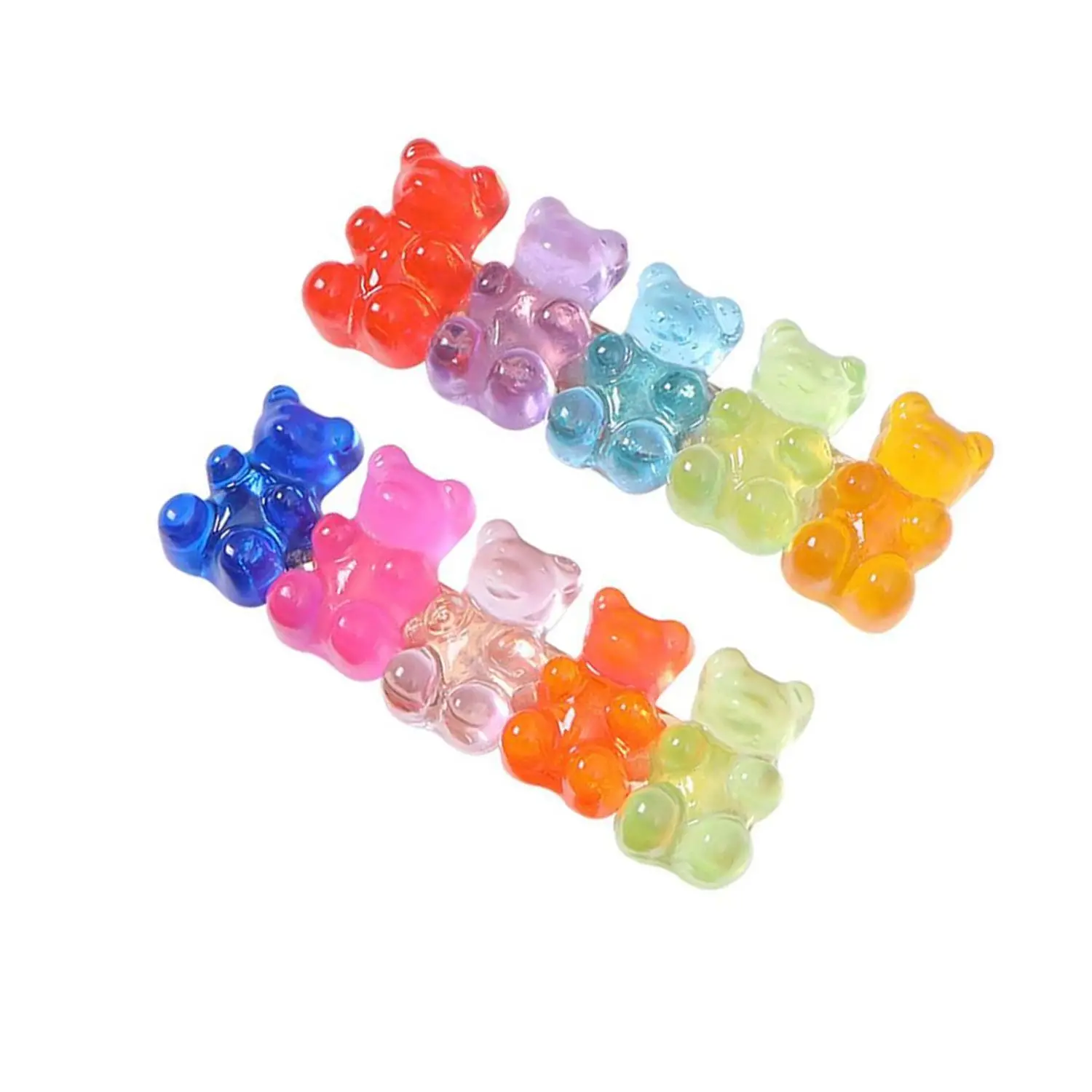 

Women Girls Cartoon Resin Bear Hair Clips Hair Acccessories Hairpin Styling Tools