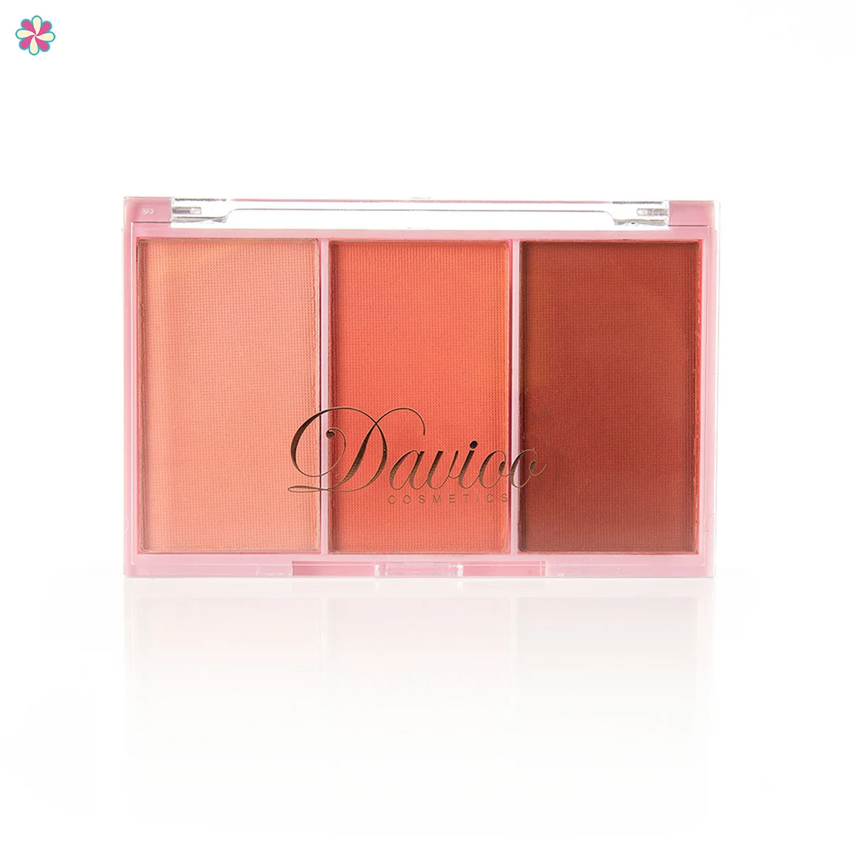 Водостойкая матовая палитра для румян 3 цвета долговечная пудра нанесения