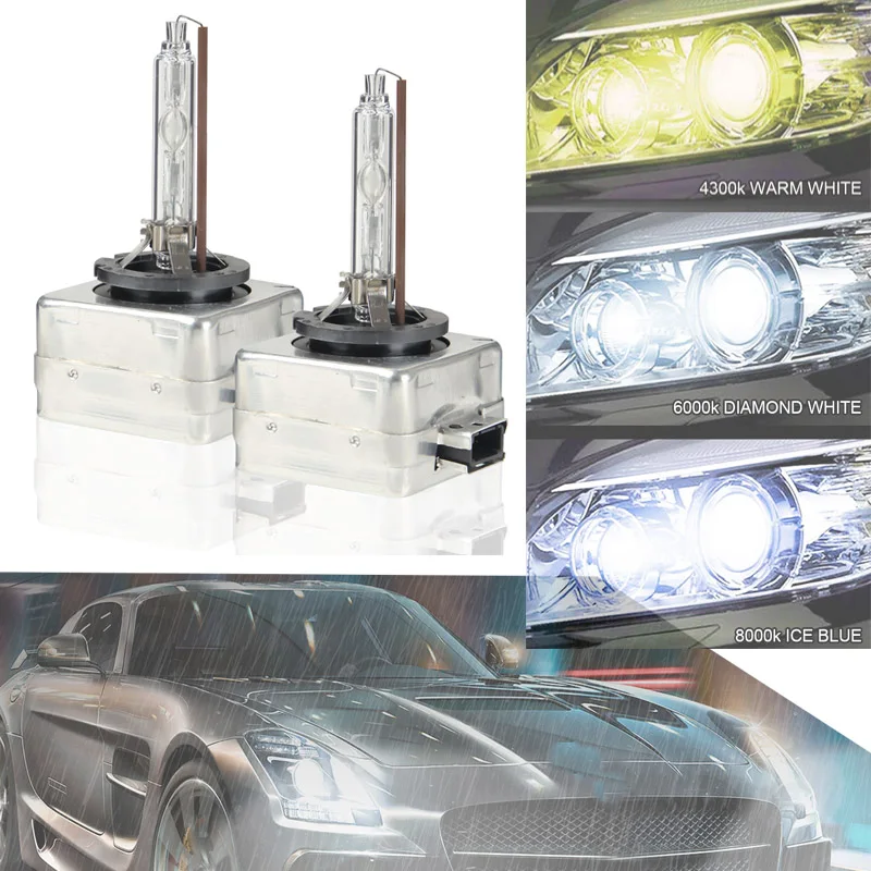 

2pcs D1S D2S D3S D4S HID Headlight Bulbs 4300K 6000K 8000K Xenon Bulbs Auto Lamp Headlamp High Brightness