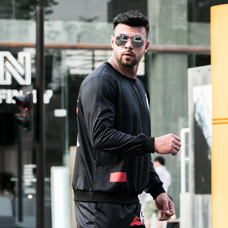 

Plus size men's clothing fat guy plus size sweater men loose fat guy trendy fat hedging hip-hop casual top