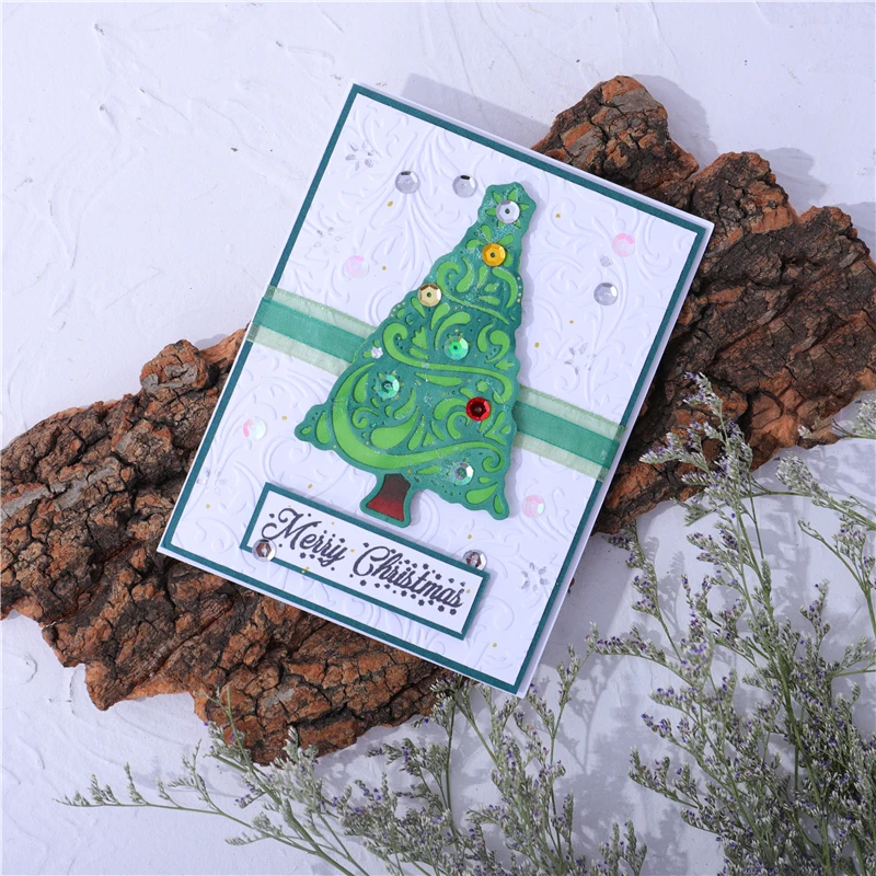 Kokorosa штампы для рождественской елки металлические вырубки изготовления карт