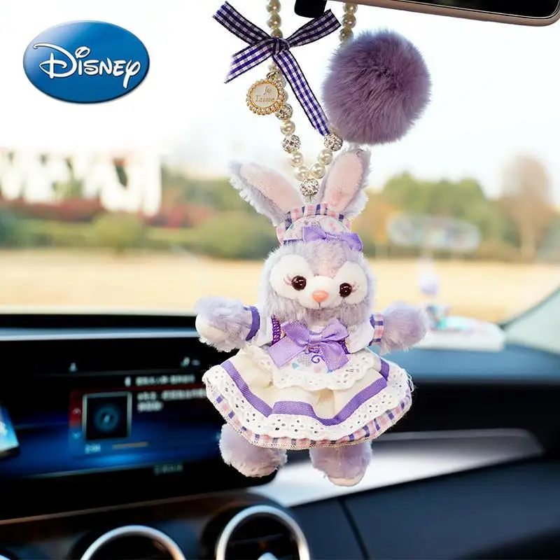 

Disney Creative Cute Cartoon Stellalou Rearview Mirror Ornaments Car Accessories Decorative Ornaments