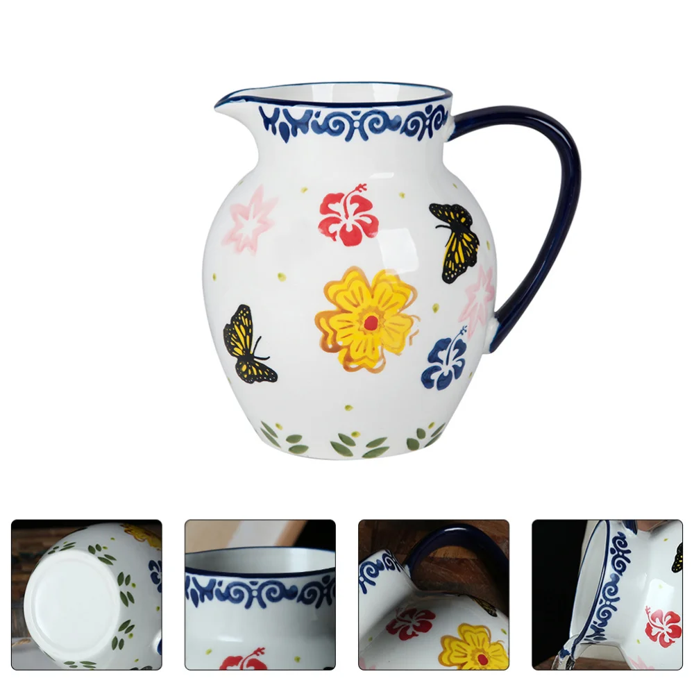 

1Pc Retro Hand-painted Pot Creative Decorative Coffee Pot Ceramic Craft