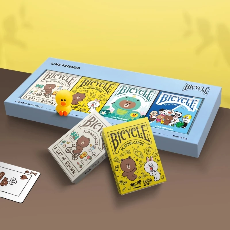 

Bicycle Line Friends "A Day of Brown" Playing Cards Cute Cartoon Deck Collectable Poker Card Games Magic Tricks Props