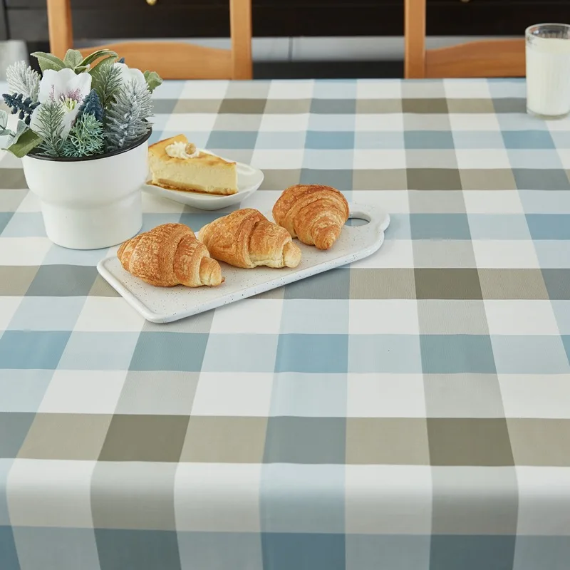 Microfine ПВХ скатерть плед кружева украшение скатерти Водонепроницаемый