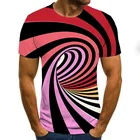 Новинка 2020, 3D футболка Zomer в стиле Харадзюку, винтажная объемная футболка с рисунком, Мужская футболка в стиле аниме, графическая футболка в стиле оверсайз с принтом