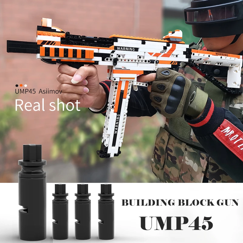 

M416 Ump5 Building Blocks Assembled Gun MOC Difficult Small Bricks Model Toys Puzzle Enlightenment Compatible Gifts For Boys