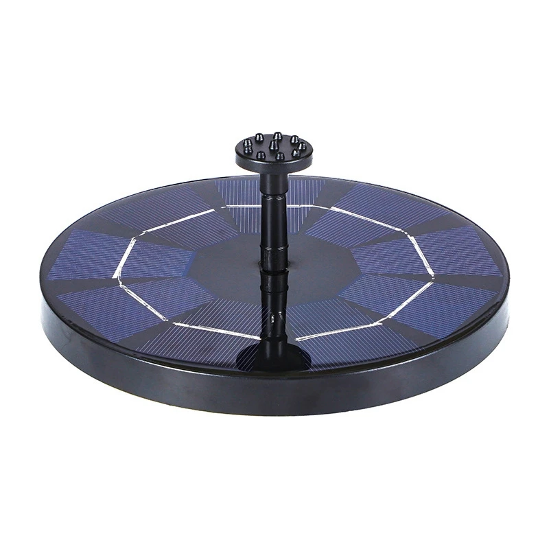 

3W Solar Fountain Pump Floating Fountain Built-In 1200Mah Battery With 6 Nozzles Solar Aerator Pump Garden Decoration