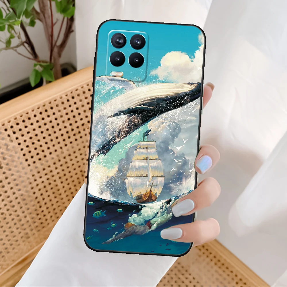 for oppo realme 8 4g case cover on realme 8 rmx3085 cool fashion coque soft phone case for realme 8 pro silicone tpu back fundas free global shipping