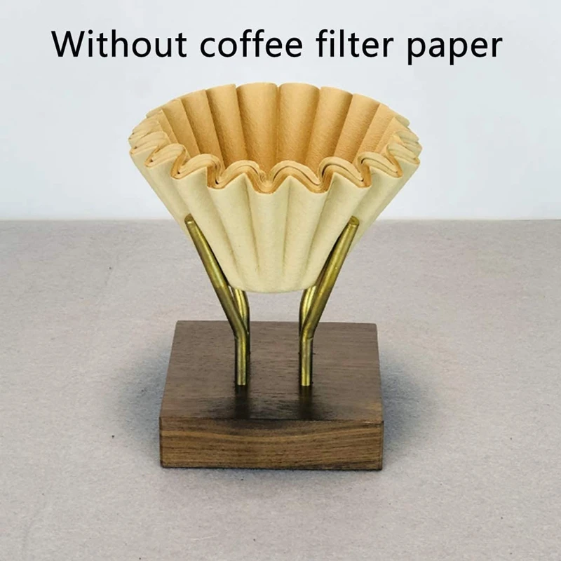 Деревянный держатель фильтра для кофе стойка ручной диспенсер капель Бумажного