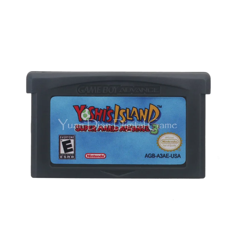 Для Nintendo GBA видеоигры картридж консоль карта Yosh Island Super Mari Advance 3 английская версия