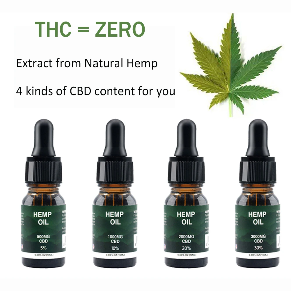 10 мл широкого спектра 5% \ 10% 20% 30% содержание масла CBD более 99% Чистый Экстракт