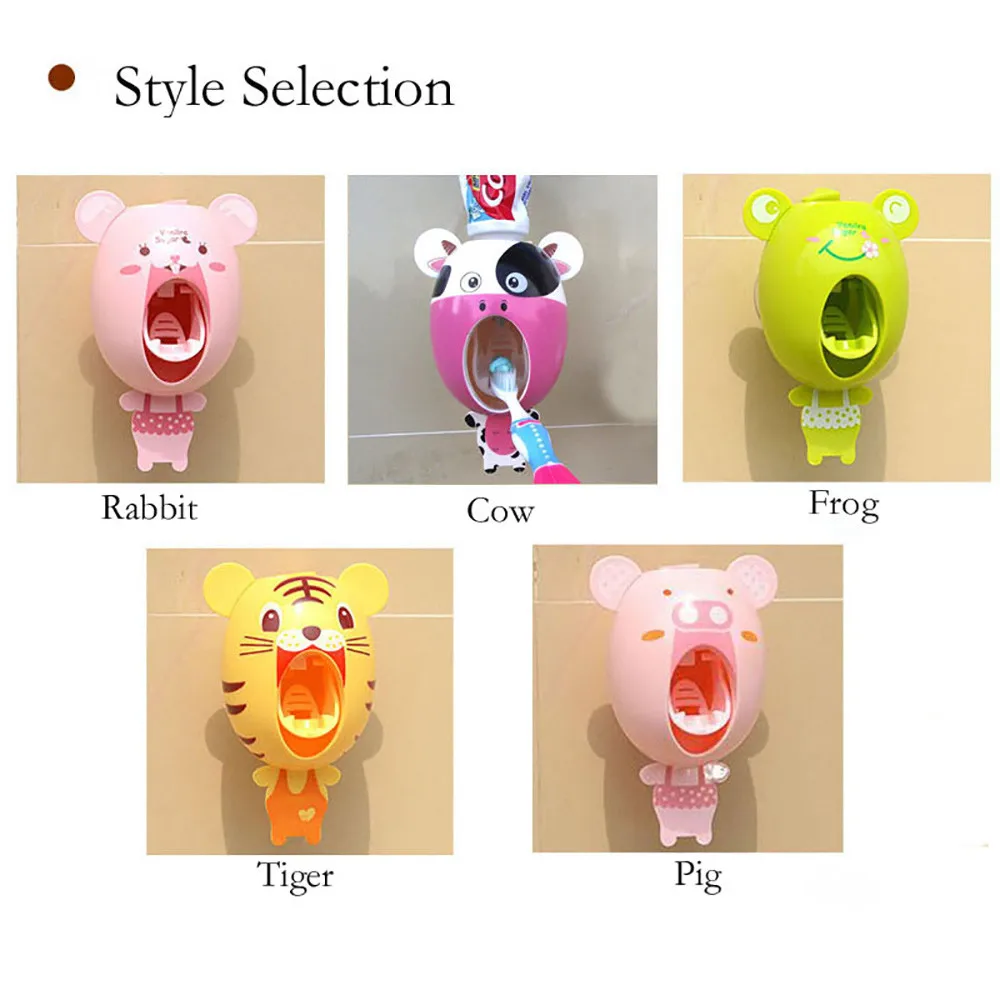 Практичная мощная присоска забавная домашняя зубная щетка в мультяшном стиле
