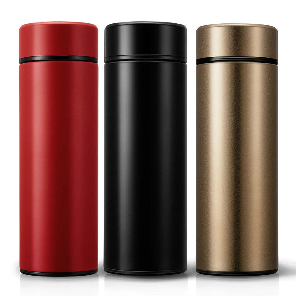 Стильная умная бутылка для горячей воды из нержавеющей стали с сенсорным ЖК