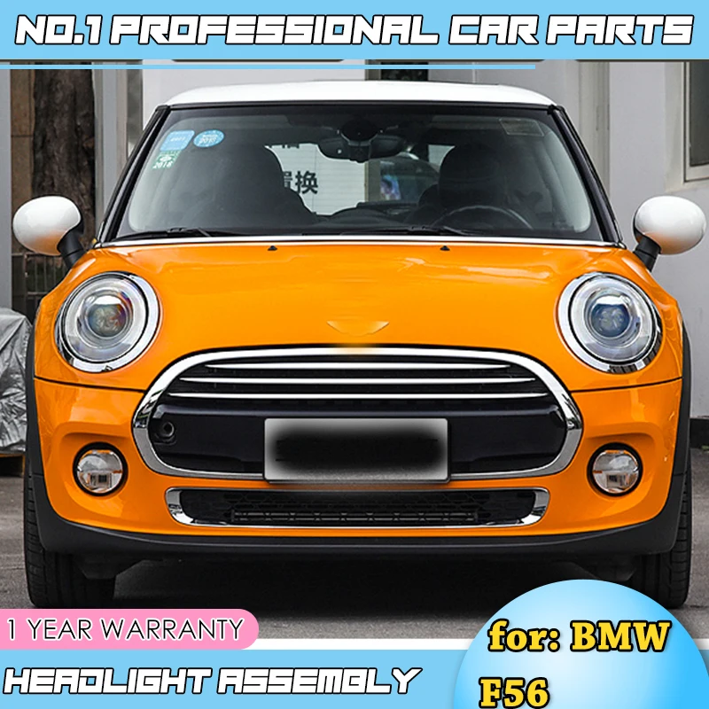 

Car accessories For Mini F56 cooper headlights For F56 LED head lamp Angel eye led DRL front light Bi-Xenon Lens xenon
