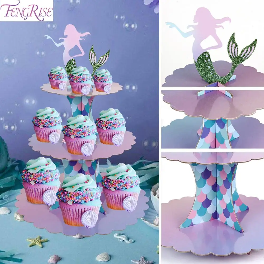 Подставка для торта посуда чашка тарелка поставки Русалочки украшение дня