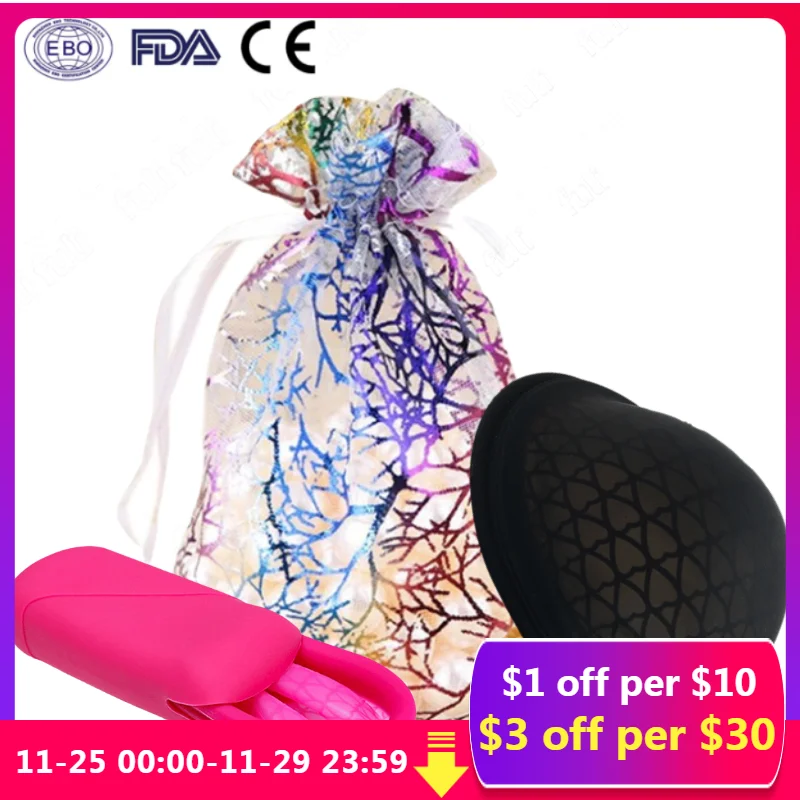 

Menstrual Reusable Disc Flat-fit Design Menstrual Cup Extra-Thin Sterilizing Silicone Menstrual Disk Tampon/Pad Alternative drop