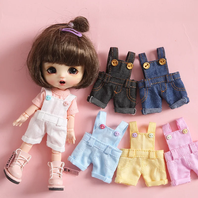 Новая кукла OB11 Bjd одежда конфеты цветной нагрудник комбинезон брюки для ob11 obitsu11