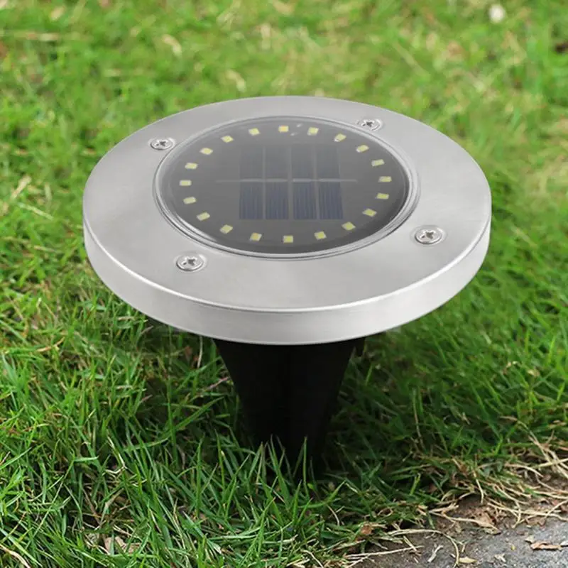 VKTECH 1/4 шт. 20LED Солнечный Скрытая лампа IP65 Водонепроницаемый дорожный огни Открытый Сад Путь декор для подземных ламп освещения тротуара