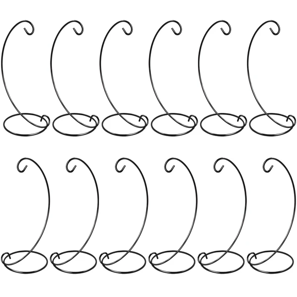 

12 Pack Ornament Display Stand Holder, 9 Inch Tall Hanging Rack for Hanging Globe Air Plant, Terrarium Plant, Witch Ball Stand f