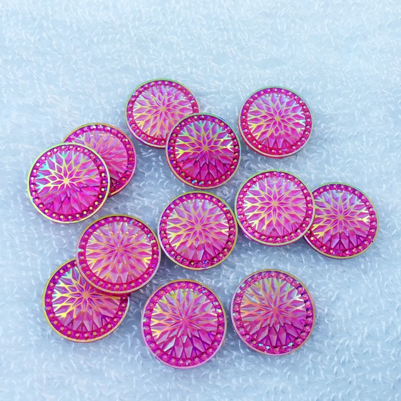 20 шт. мм блестящие бусины из смолы с плоской задней поверхностью Драгоценные