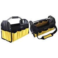 portable tool bag thick canvas large capacity open electrician tools organizer pouch repair maintenance toolkit storage handbag