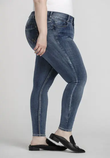 

Women fat lady Fashion plus size middle waist pencil pants custom logo print on product and package from 1pc dropship