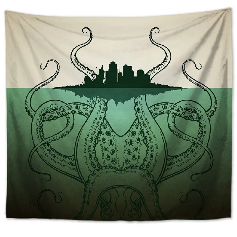 

Octopus Printed Tapestry Bedroom Living Room Study Room Decoration Teen Room Decoration Anime Tapestry