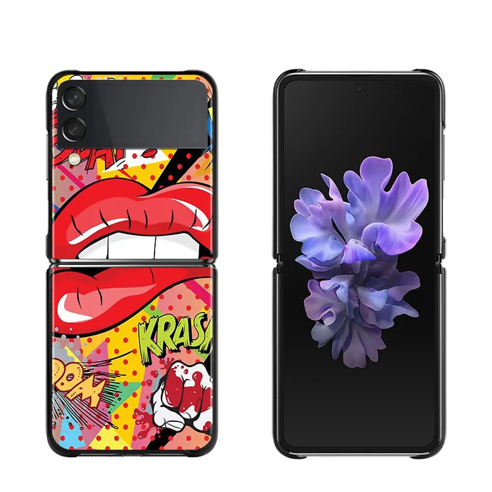 Черный чехол для телефона Samsung Galaxy Z Flip3 флип-чехол смартфона из жесткого