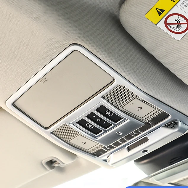 

Car interior front roof reading lamp decorative frame Land Rover Defender 110 2020 patch accessories 354124