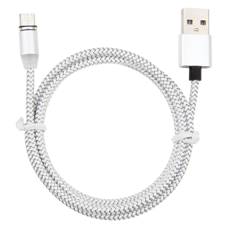 Магнитный светодиодный USB кабель 1 м 2 100 шт. для iPhone Xs Max 8 7 6 и Type C Micro Samsung Xiaomi LG