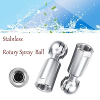 12 inch stainleess rotary spray ball sanitary female thread cip tank cleaning head 360 degree coverage wash fitting