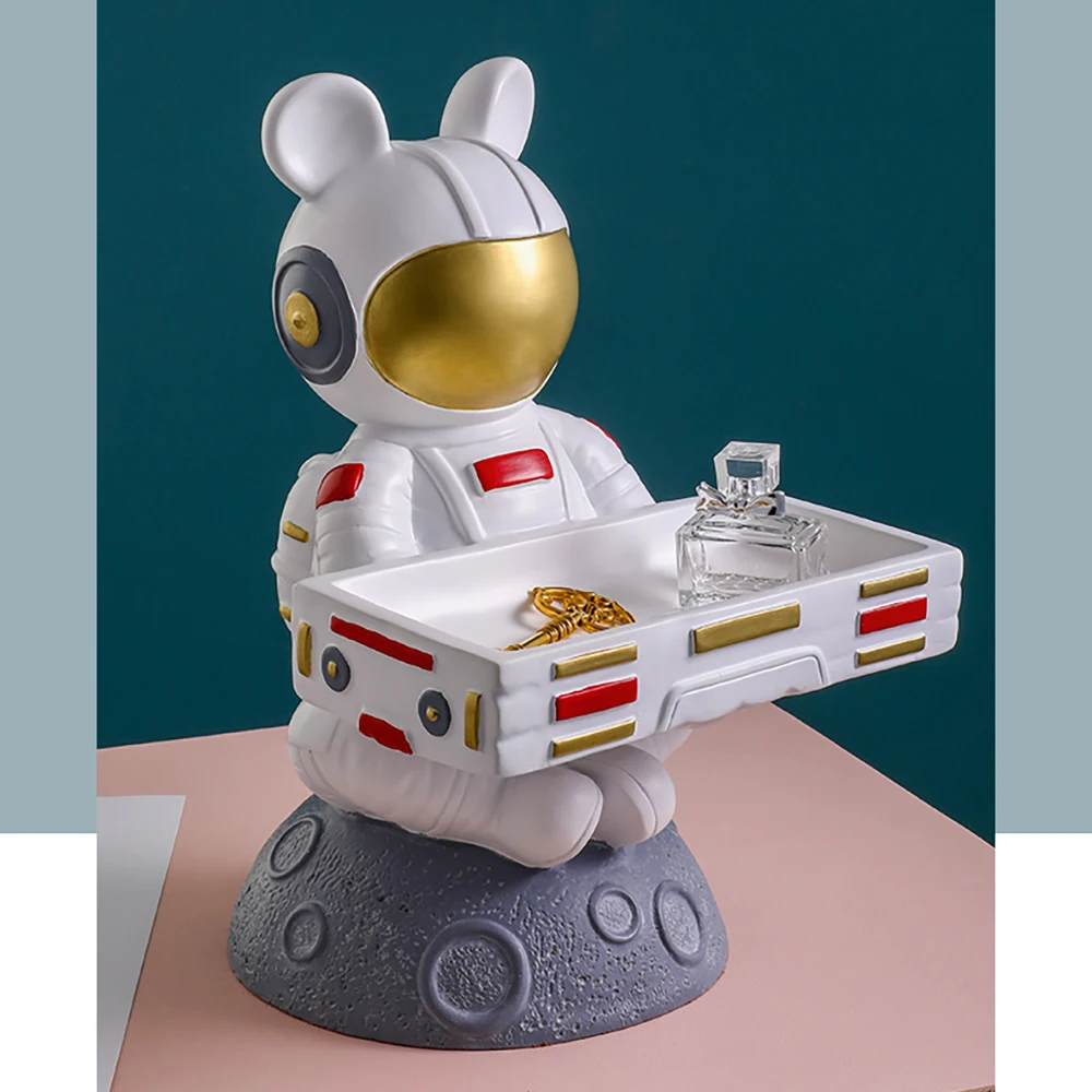 

Creative Astronaut Spaceman Resin Statue Decor Crafts Figurine Abstract Sculpture Home Office Desktop Decoration Ornament Gift