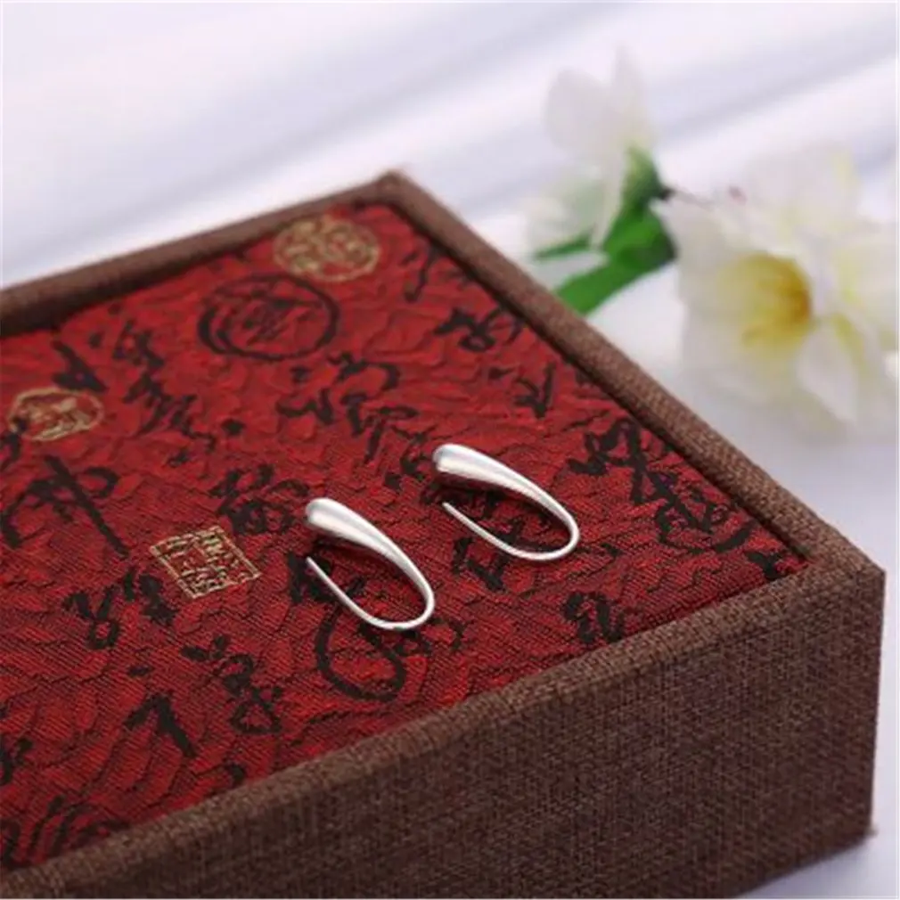 Модные ювелирные изделия слеза крючок 925 пробы серебряные серьги вечерние для