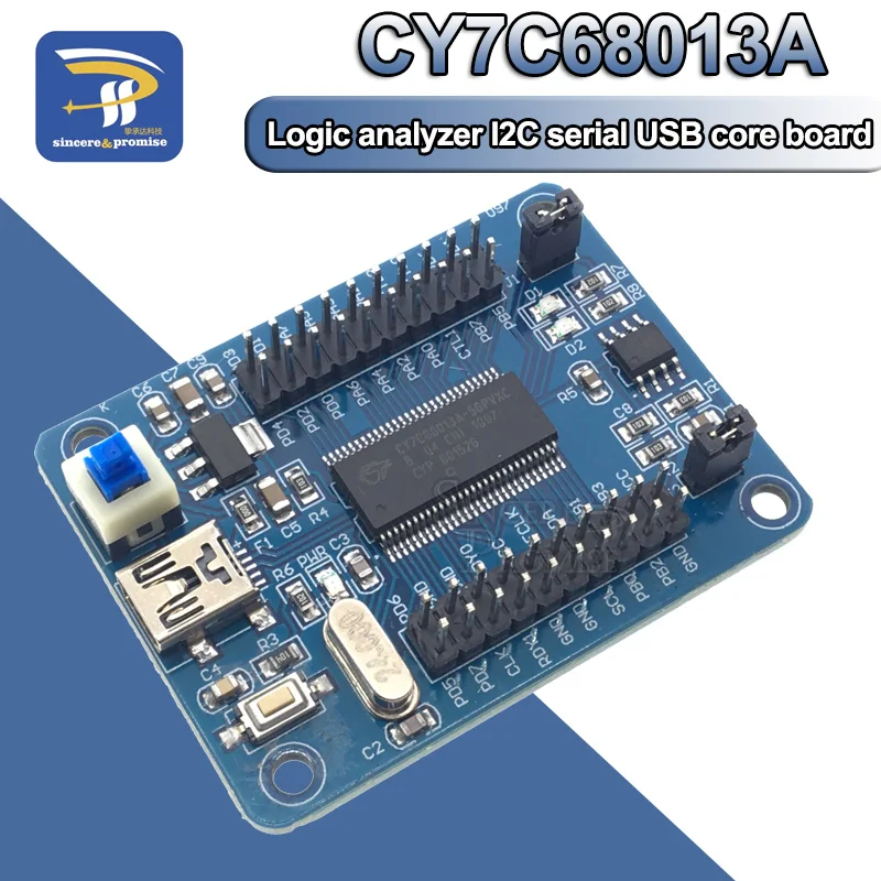 IEZ-USB FX2LP CY7C68013A USB основная плата макетная плата USB логический анализатор IEC Серийный и SPI