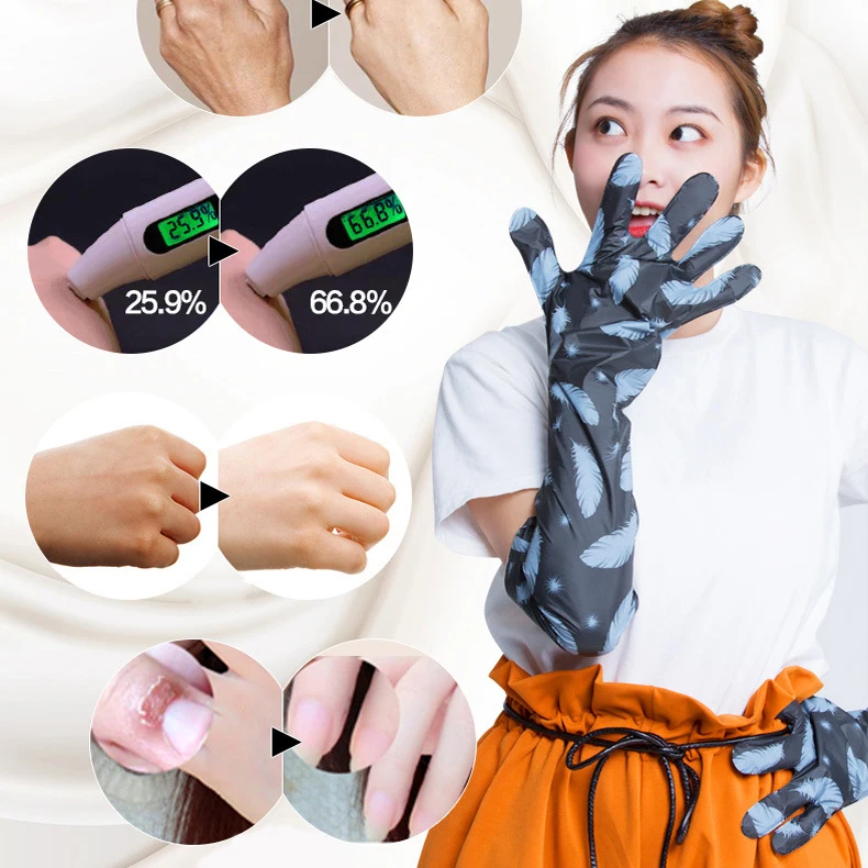 Длинная маска для рук с вулканической грязью 1 пакет средство против старения