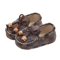 new fashion newborn baby boy shoes moccasins patch unisex slip on plaid casual newborn toddler baby girl shoes