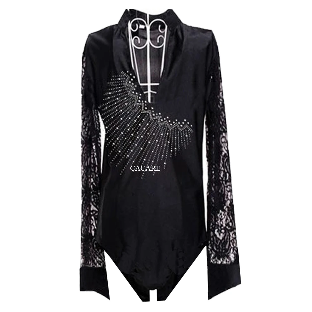 Рубашки для латинских танцев Мужская танцевальная рубашка мальчиков танго