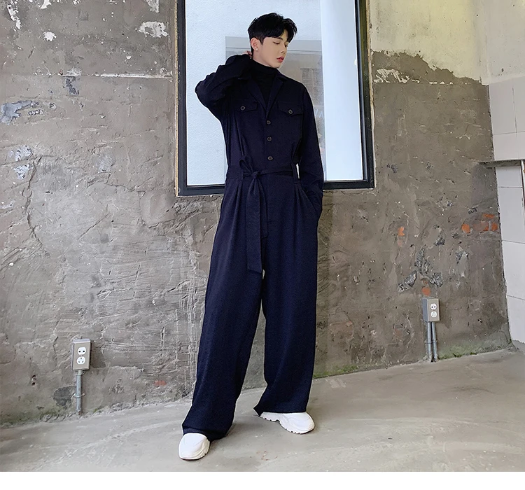 Мужские Винтажные уличные хип-хоп свободные широкие брюки с длинным рукавом