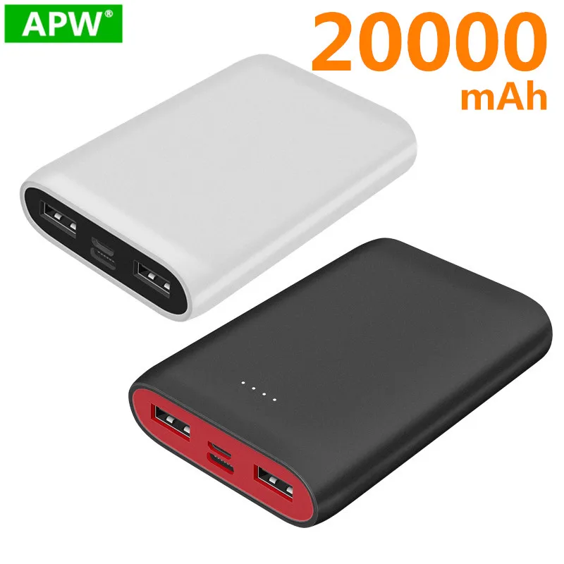 Внешний аккумулятор 20000 мАч 18 Вт USB Type C QC3.0 PD двусторонняя быстрая зарядка внешний