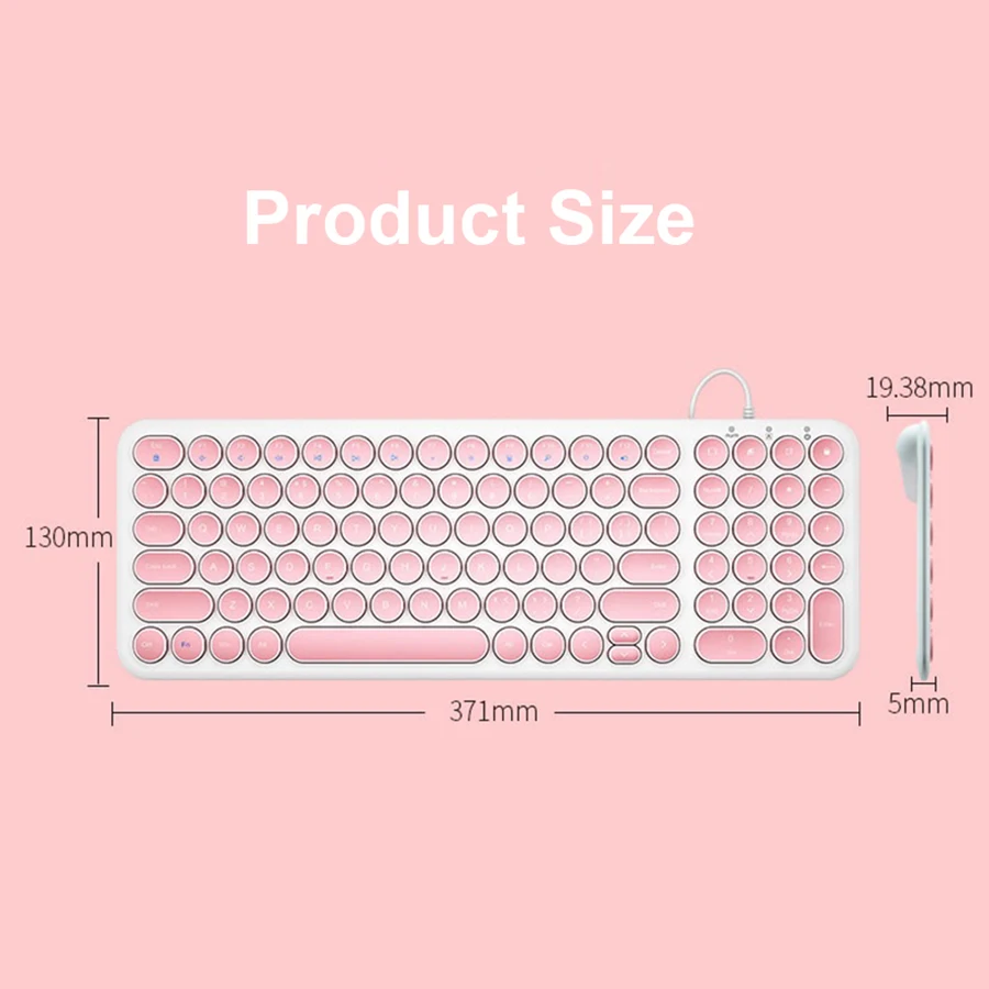 Проводная игровая клавиатура и мышь USB для ноутбука компьютера геймера бесшумная