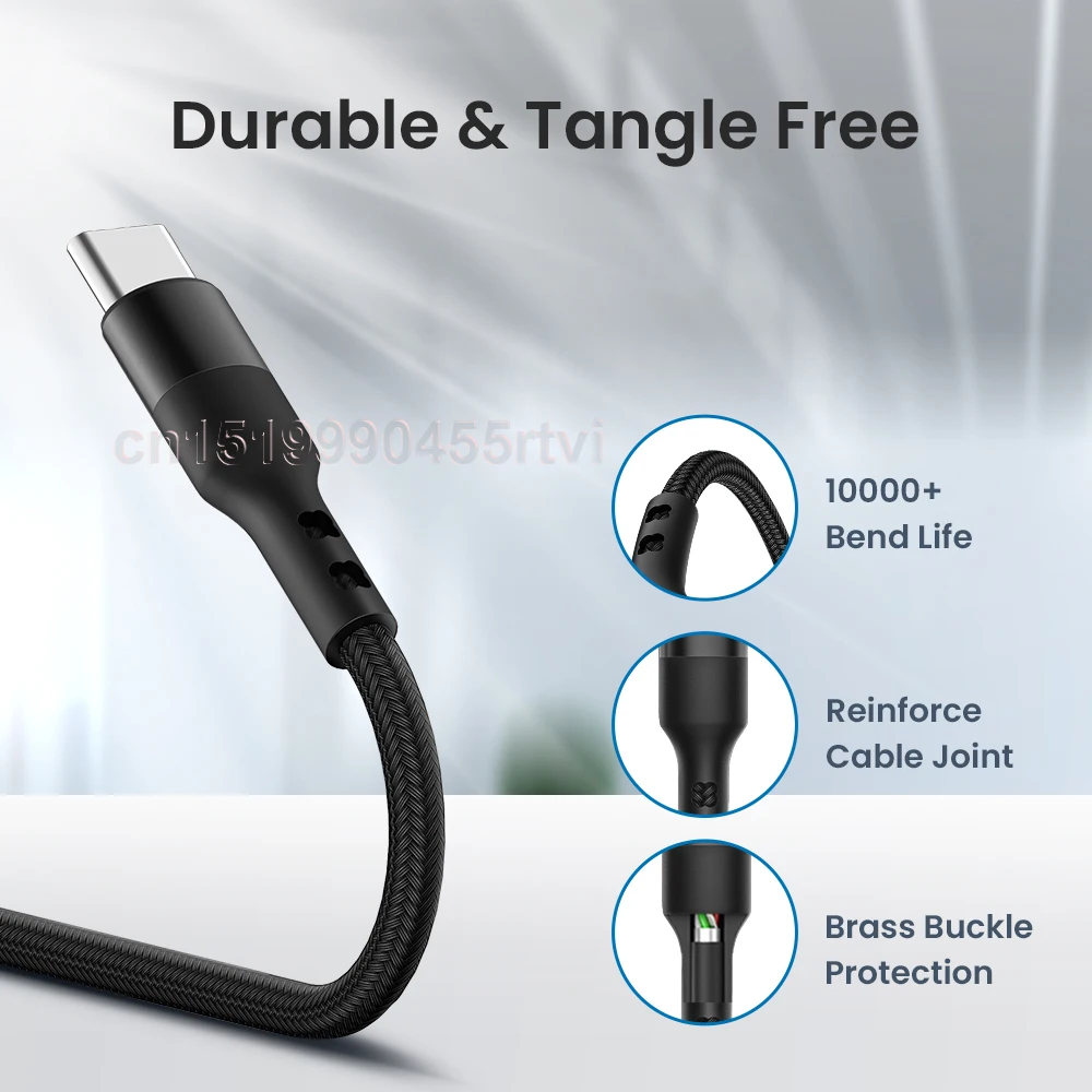 

5A 2m USB Type C Cable Micro USB Fast Charging Mobile Phone Android Charger Type-C Data Cord For Huawei P40 Mate 30 Xiaomi Redmi