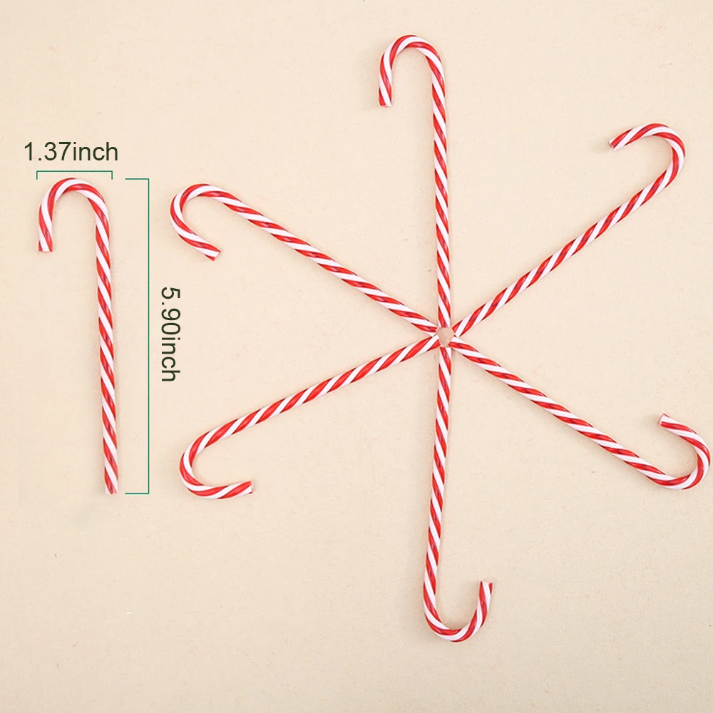 6 шт./лот карамельный кулон Рождественская елка Декор висячие украшения для