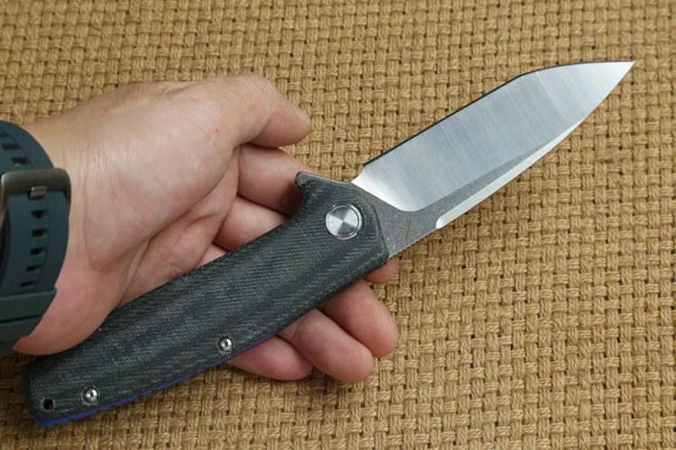 DICORIA YX 751 складной нож шарикоподшипник 14C28N лезвие льняная Ручка Кемпинг Охота